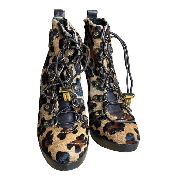 Tory Burch Halima Cheetah Print Boots - Picture 2 of 9